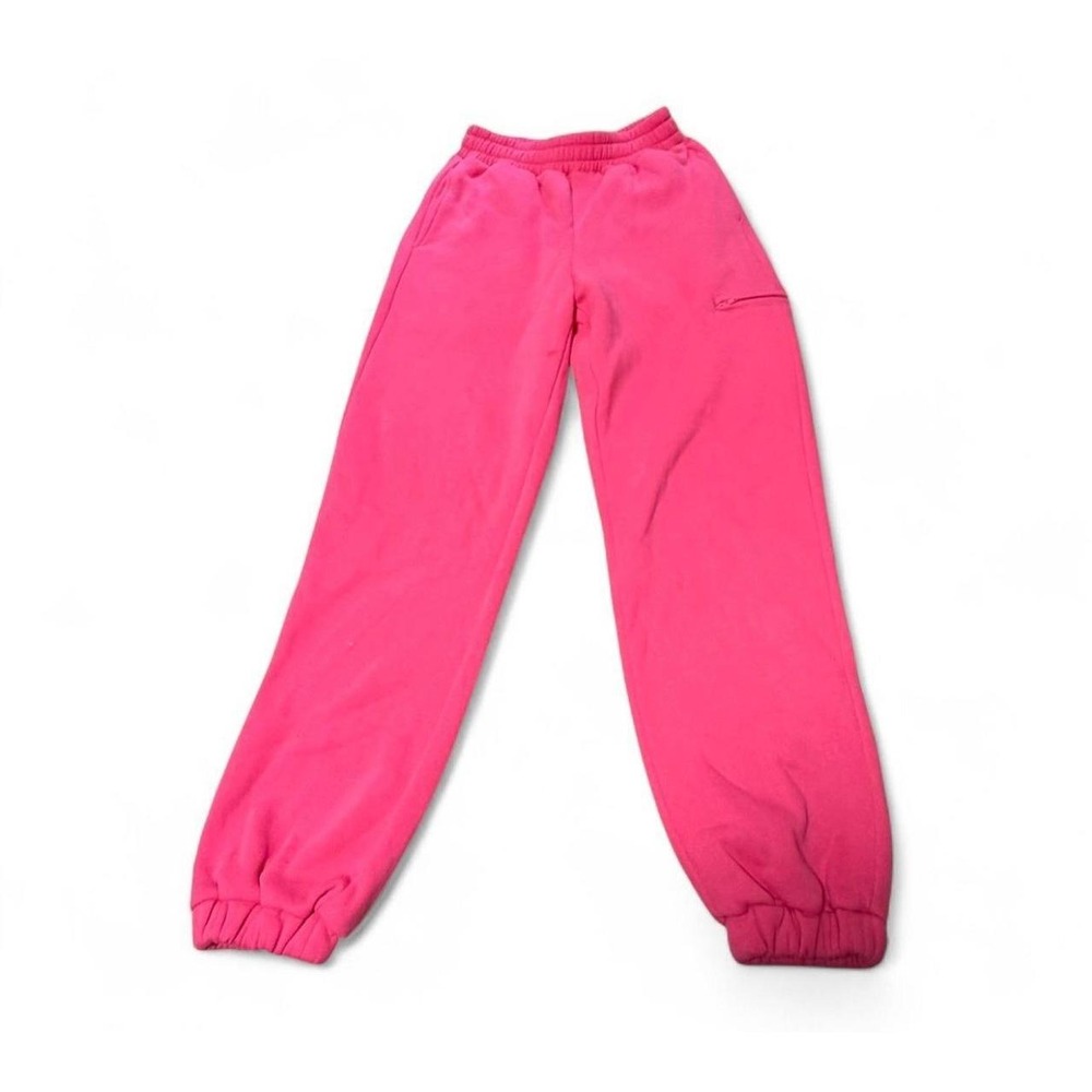 Comfrt Signature Sweatpants Women XS Hot Pink Fleece Joggers Lounge Pants